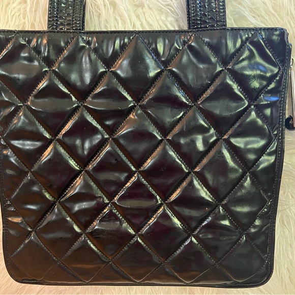 Chanel Black Patent Leather Expandable Tote - Picture 3 of 16